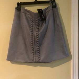 Suede high waisted shirt